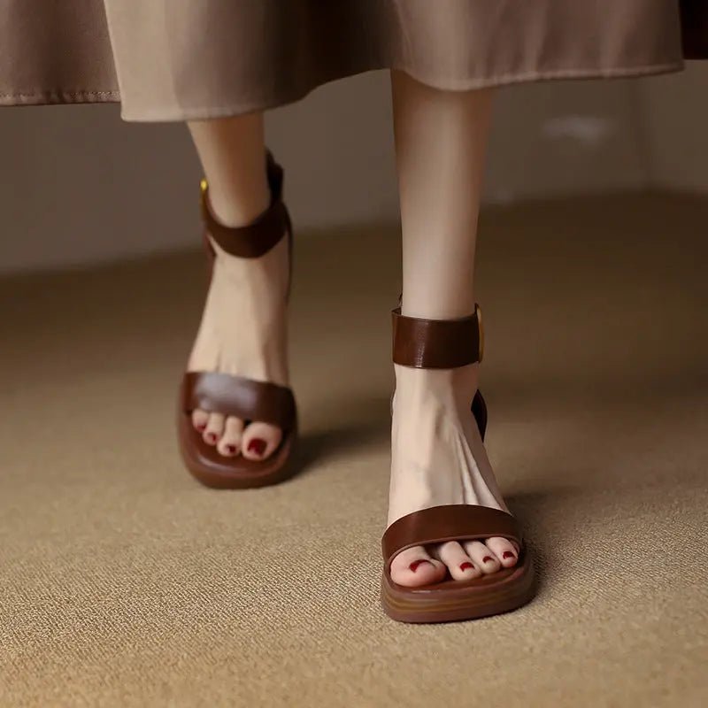 DAISY - Eleganckie Sandały na Obcasie - Komfort i Styl - vivano - warszawa