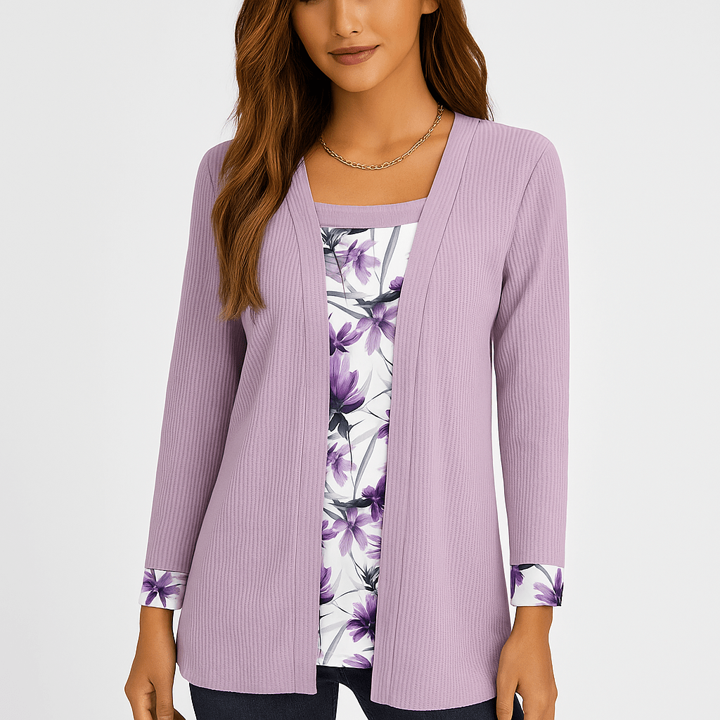 Dame Komfortabel Strikket Cardigan - Miękki - Stylowy - Ciepły - Blød & Varm - vivano - warszawa