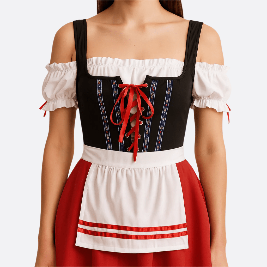 Dame Mini Dirndl Sukienka - Lekki Materiał - Strój na Oktoberfest - vivano - warszawa