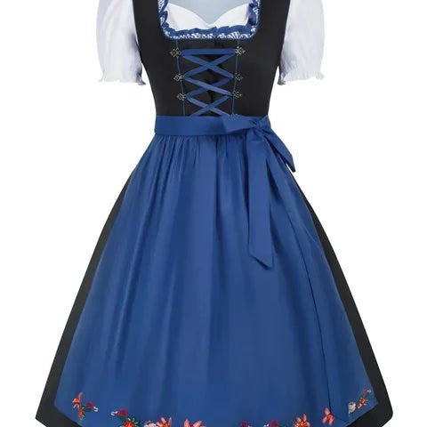 Damska Mini Dirndl - Tradycyjny Design Oktoberfest - Festywna Sukienka Trachten - vivano - warszawa
