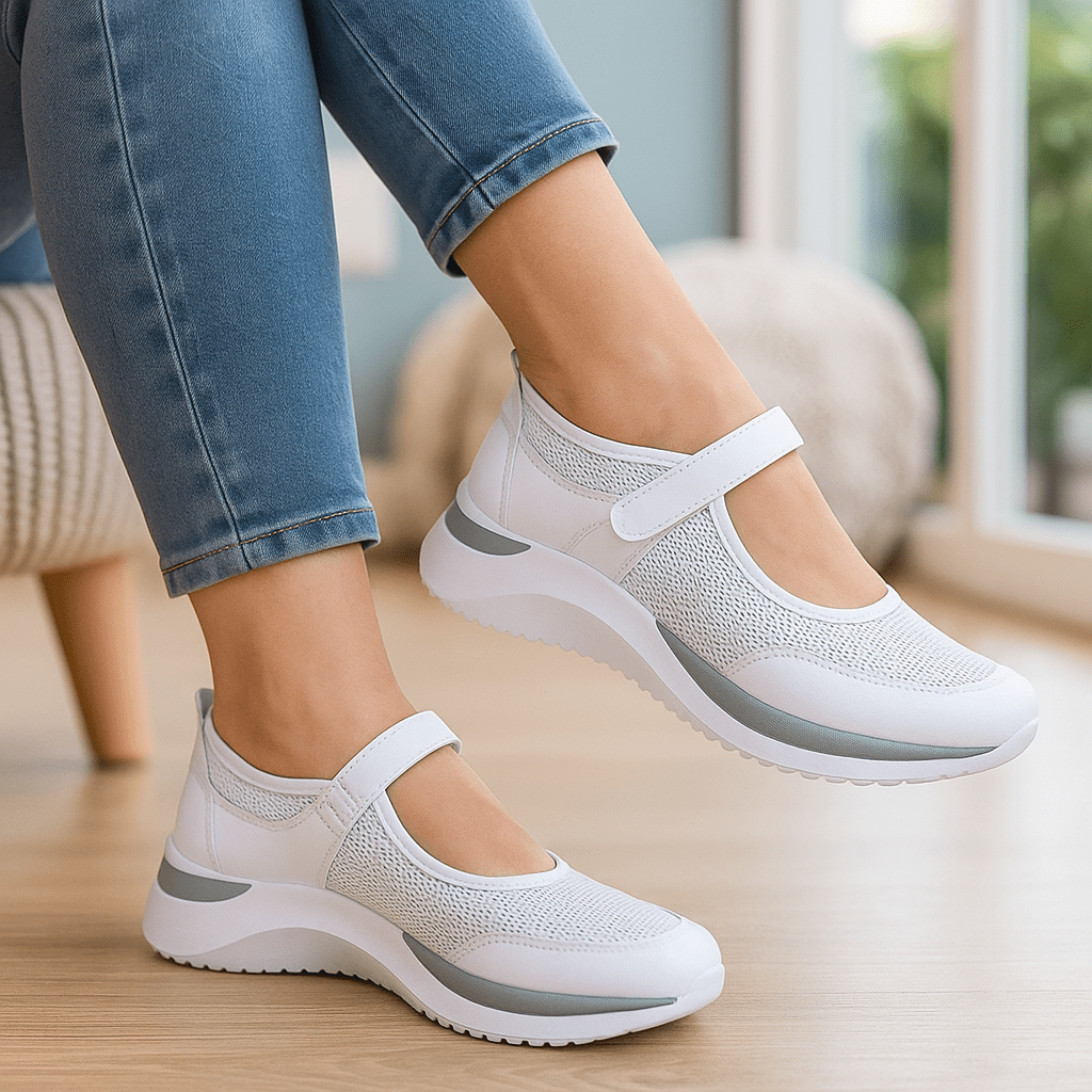 Damskie ortopedyczne buty sportowe z paskiem - vivano - warszawa