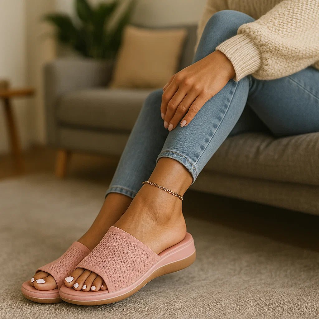 Damskie Ortopedyczne Klapki – Miękka Podeszwa i Komfort