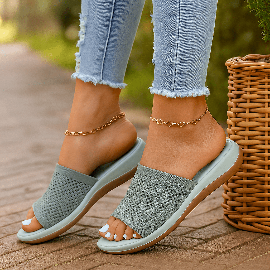 Damskie ortopedyczne klapki z miękką podeszwą - vivano - warszawa