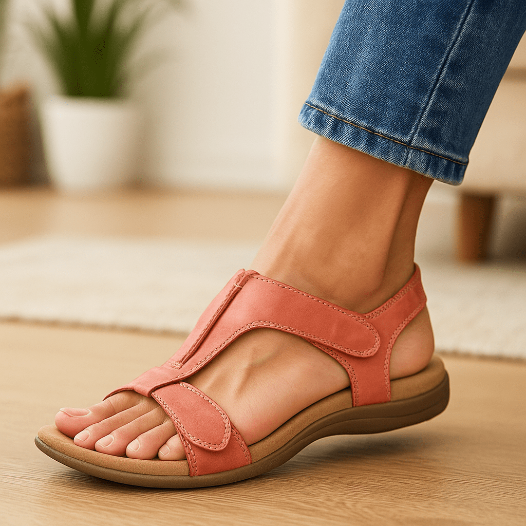 Damskie ortopedyczne sandały na rzepy - vivano - warszawa