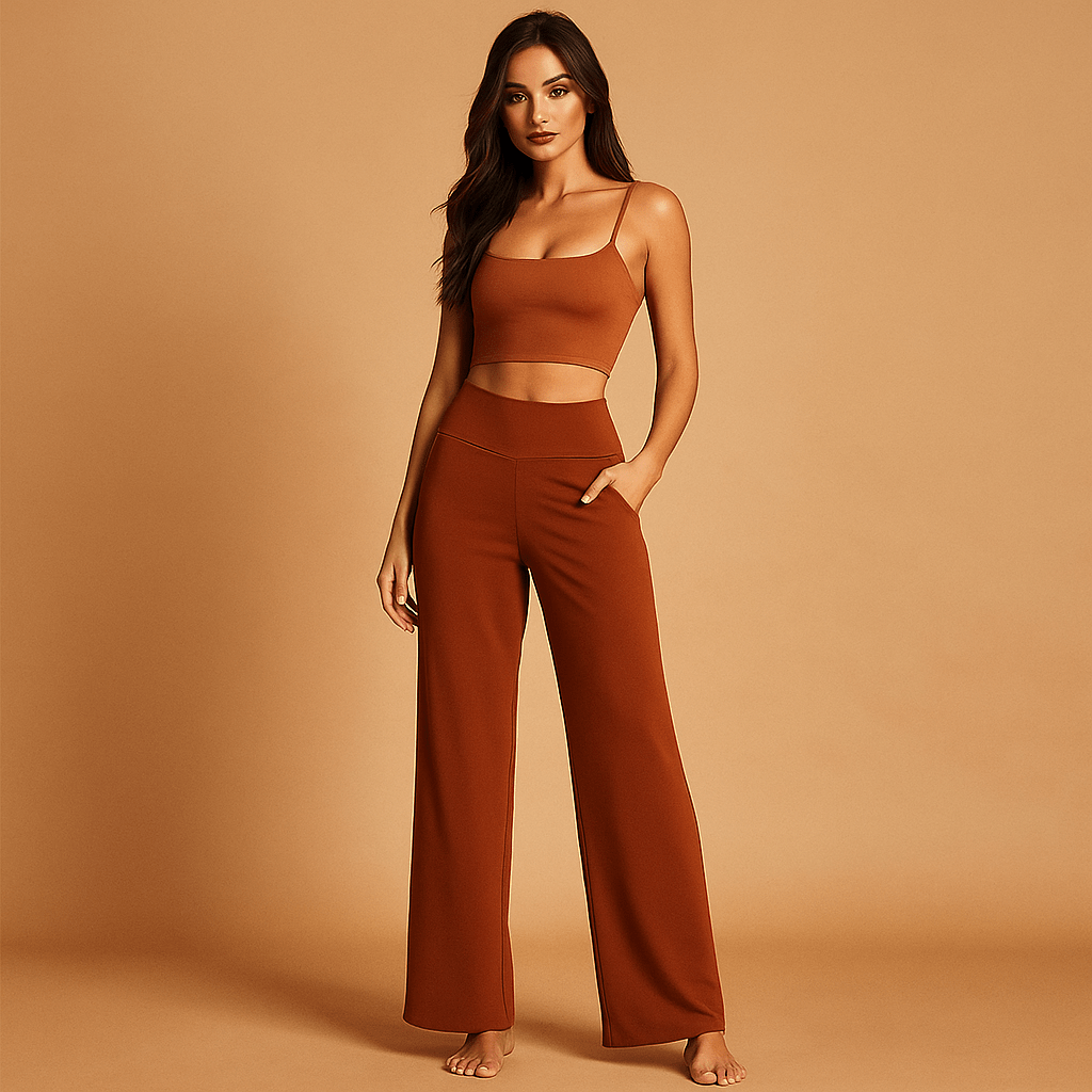 Damskie Spodnie Sportowe - Wysoki Stan - Komfort i Styl - vivano - warszawa