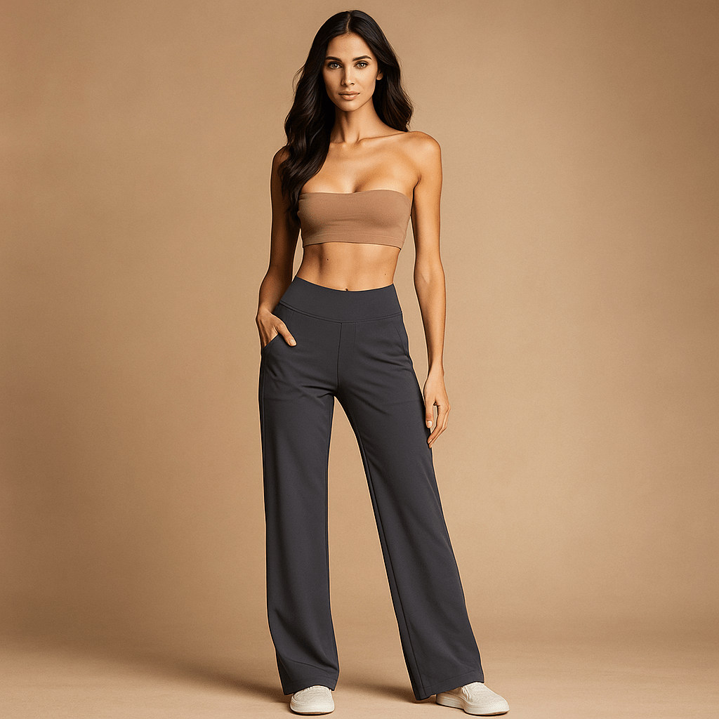 Damskie Spodnie Sportowe - Wysoki Stan - Komfort i Styl - vivano - warszawa