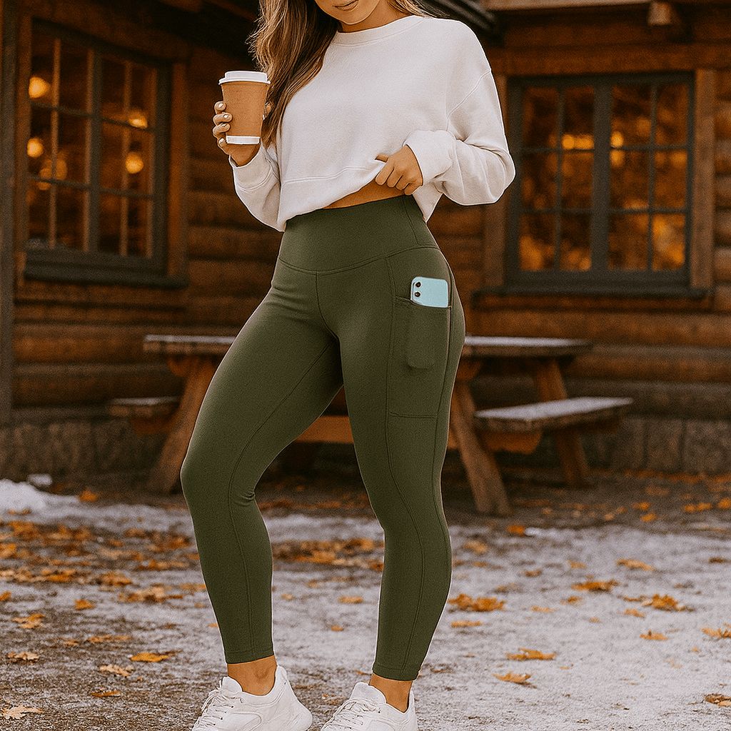 Damskie termo legginsy modelujące – ocieplane i elastyczne - vivano - warszawa