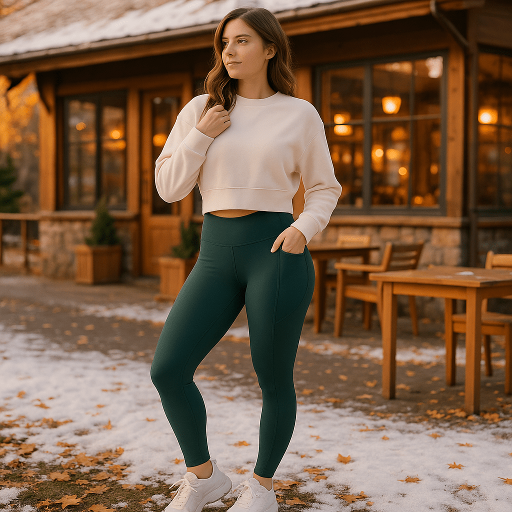 Damskie termo legginsy modelujące – ocieplane i elastyczne - vivano - warszawa