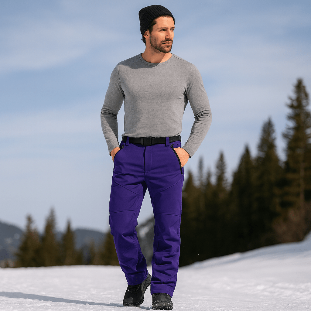 Damskie wodoodporne spodnie trekkingowe z polarem - vivano - warszawa