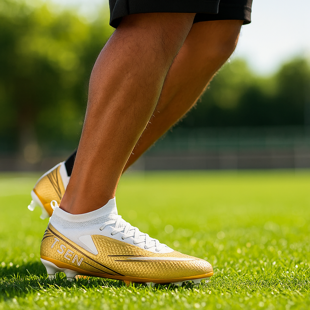 Męskie buty piłkarskie na trawę i halę