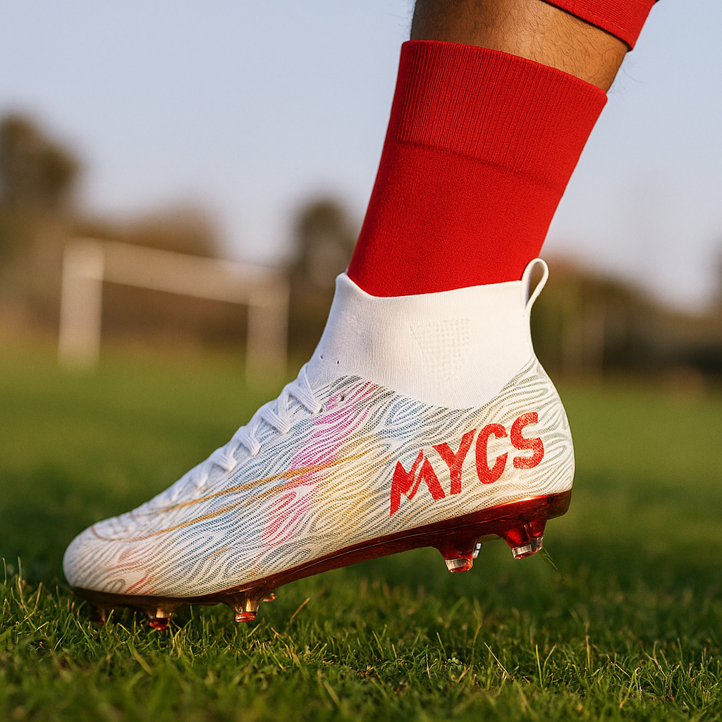 Męskie Buty Piłkarskie z Wysoką Cholewką