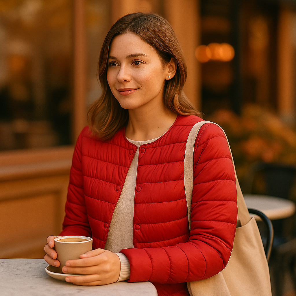 Lekka Damska Kurtka Puchowa Zimowa