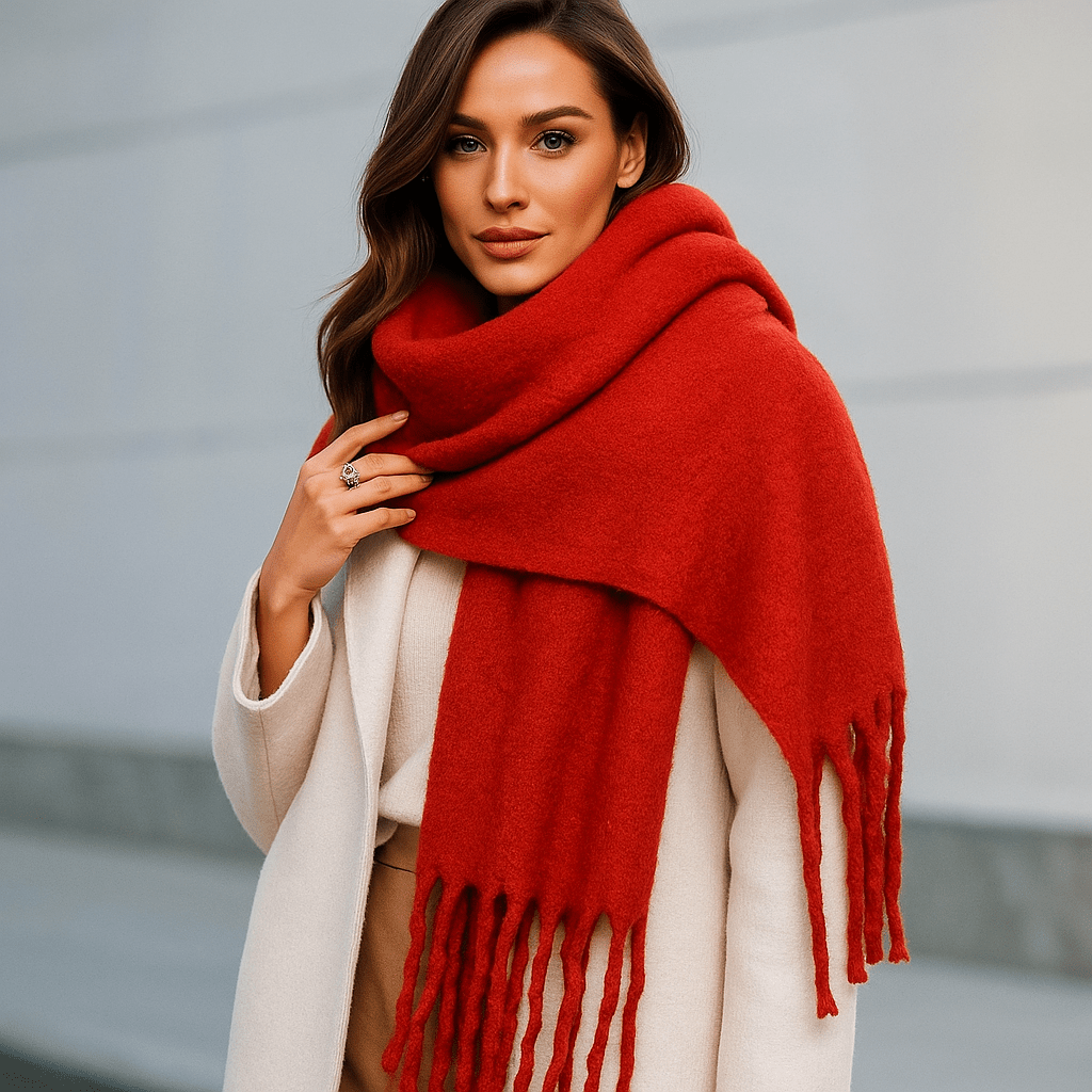 Elegancka i Miękka Szalik w Kratę – Elira