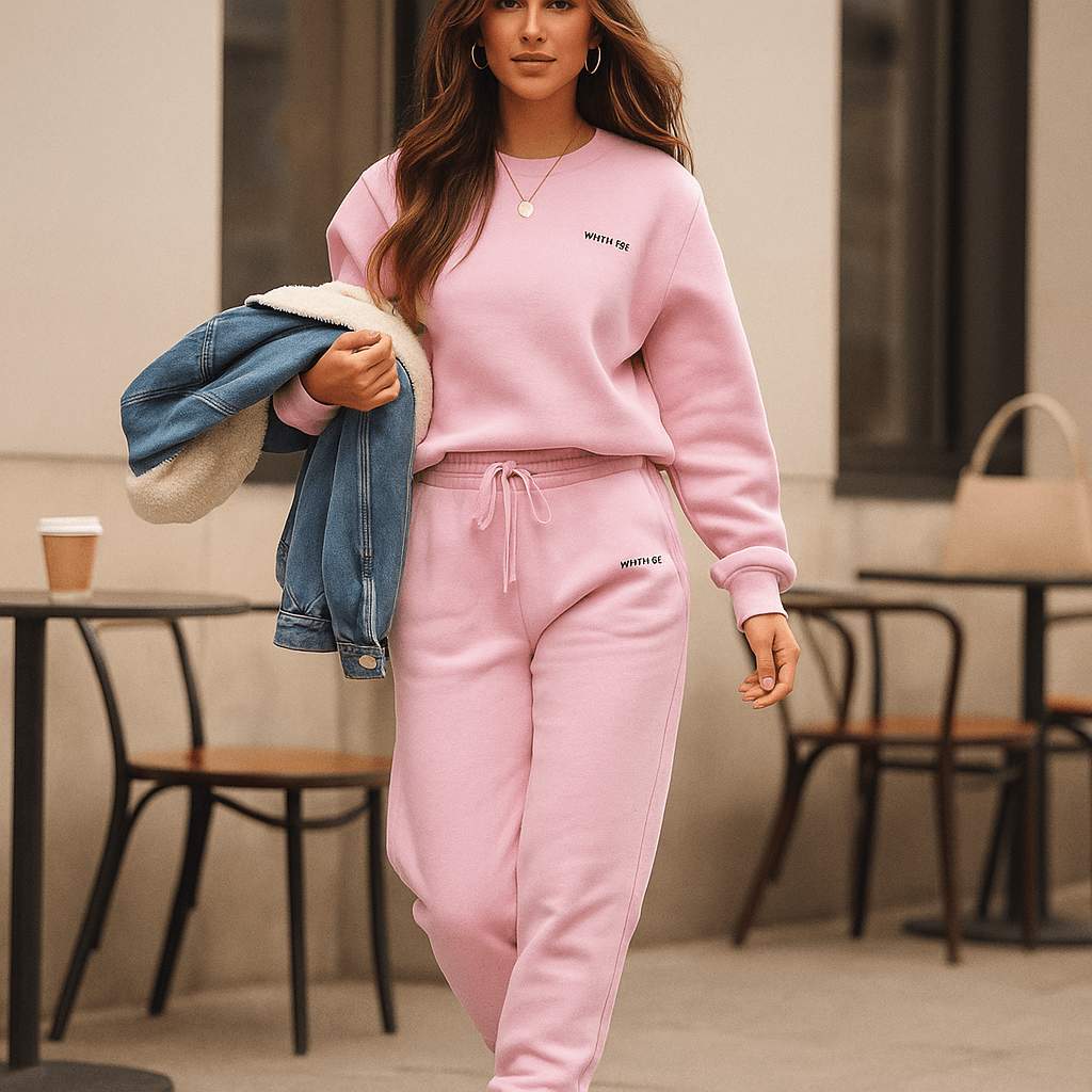 EZRAH - Damski zestaw dresowy - z kapturem