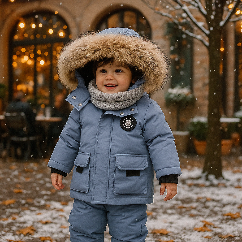 Vivano – Zestaw Dziecięcy: Płaszcz + Kombinezon