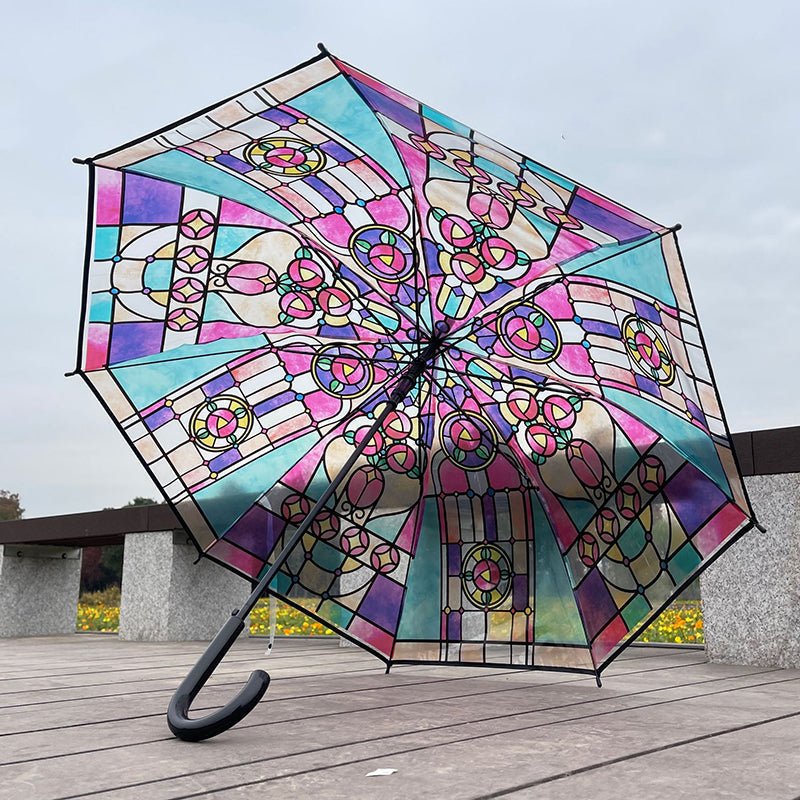 Frendorf | Przezroczysta parasolka z wzorem ramy ze szkła - vivano - warszawa