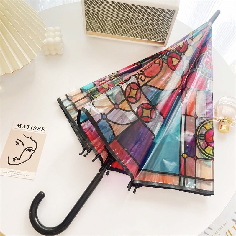 Frendorf | Przezroczysta parasolka z wzorem ramy ze szkła - vivano - warszawa