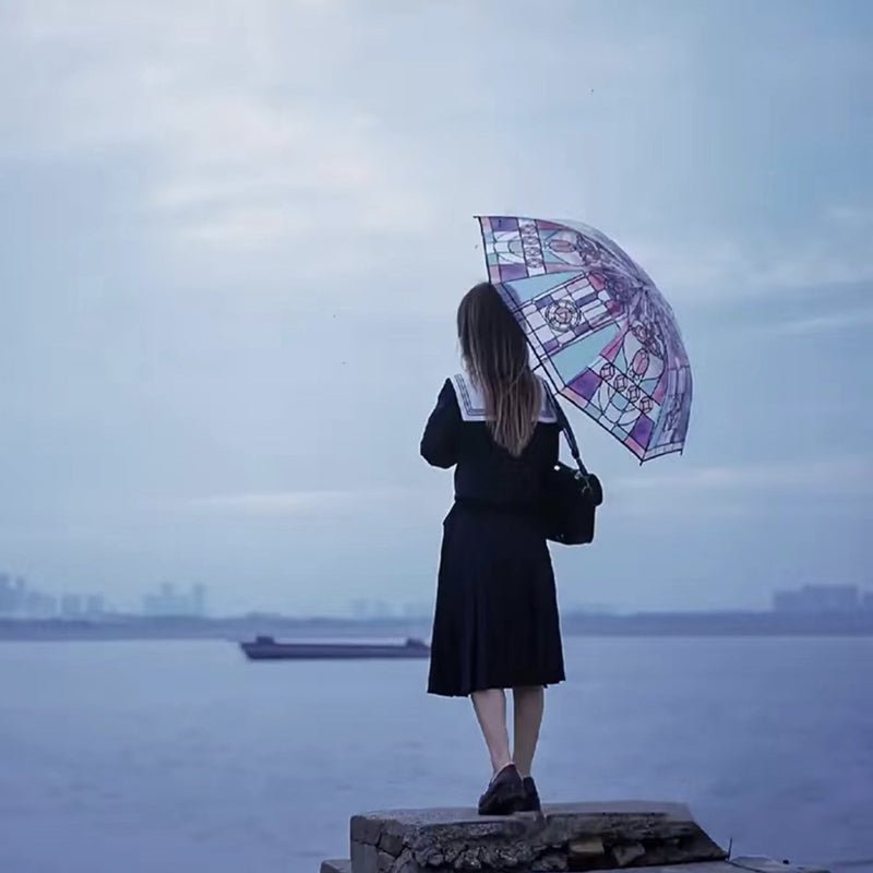 Frendorf | Przezroczysta parasolka z wzorem ramy ze szkła - vivano - warszawa