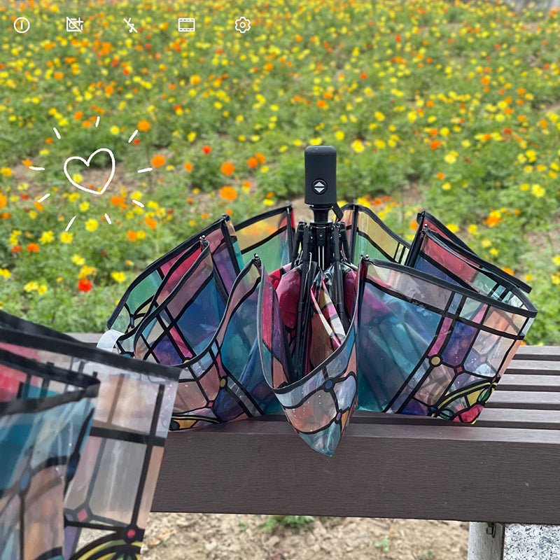 Frendorf | Przezroczysta parasolka z wzorem ramy ze szkła - vivano - warszawa