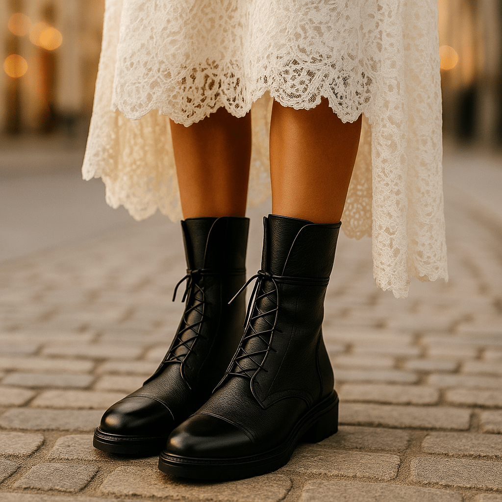 Hannah Skórzane Botki - vivano - warszawa