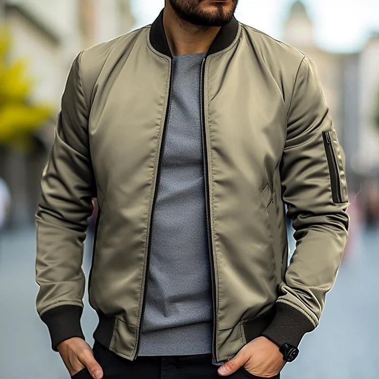 Harold Sommer Bomber Jacket - Lekka - Stylowa - Komfortowa - Idealna na Każdą Porę - vivano - warszawa
