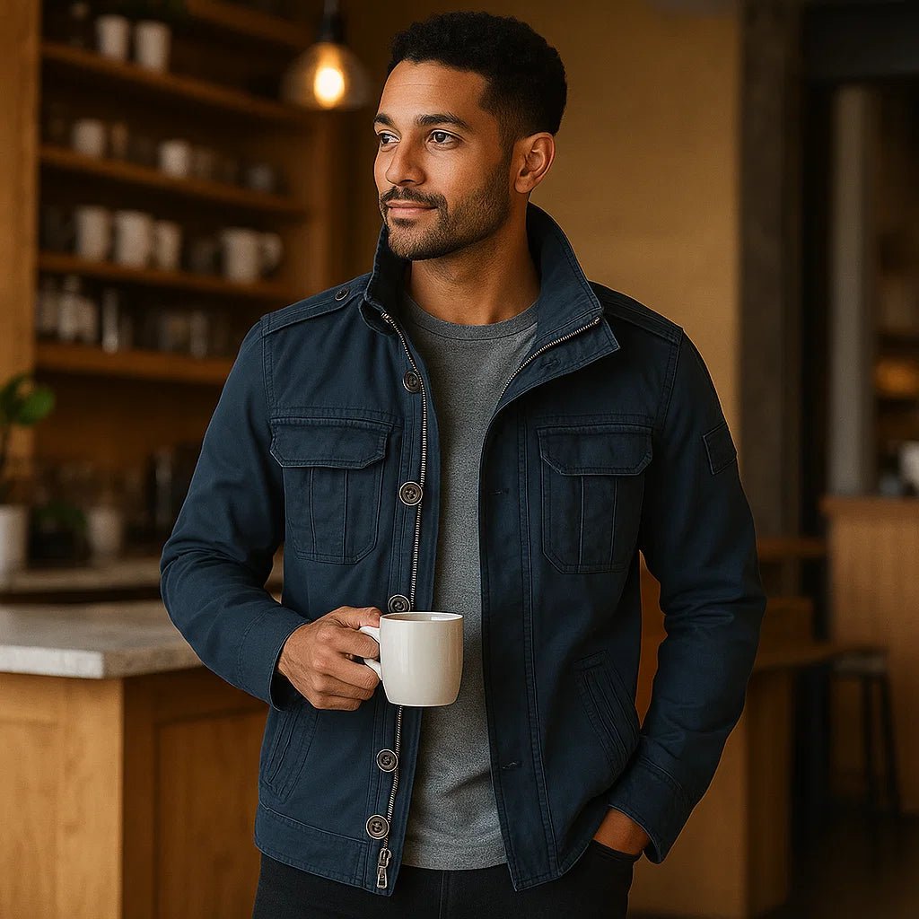 Jethro – Retro Kurtka Dżinsowa z Kieszeniami - vivano - warszawa