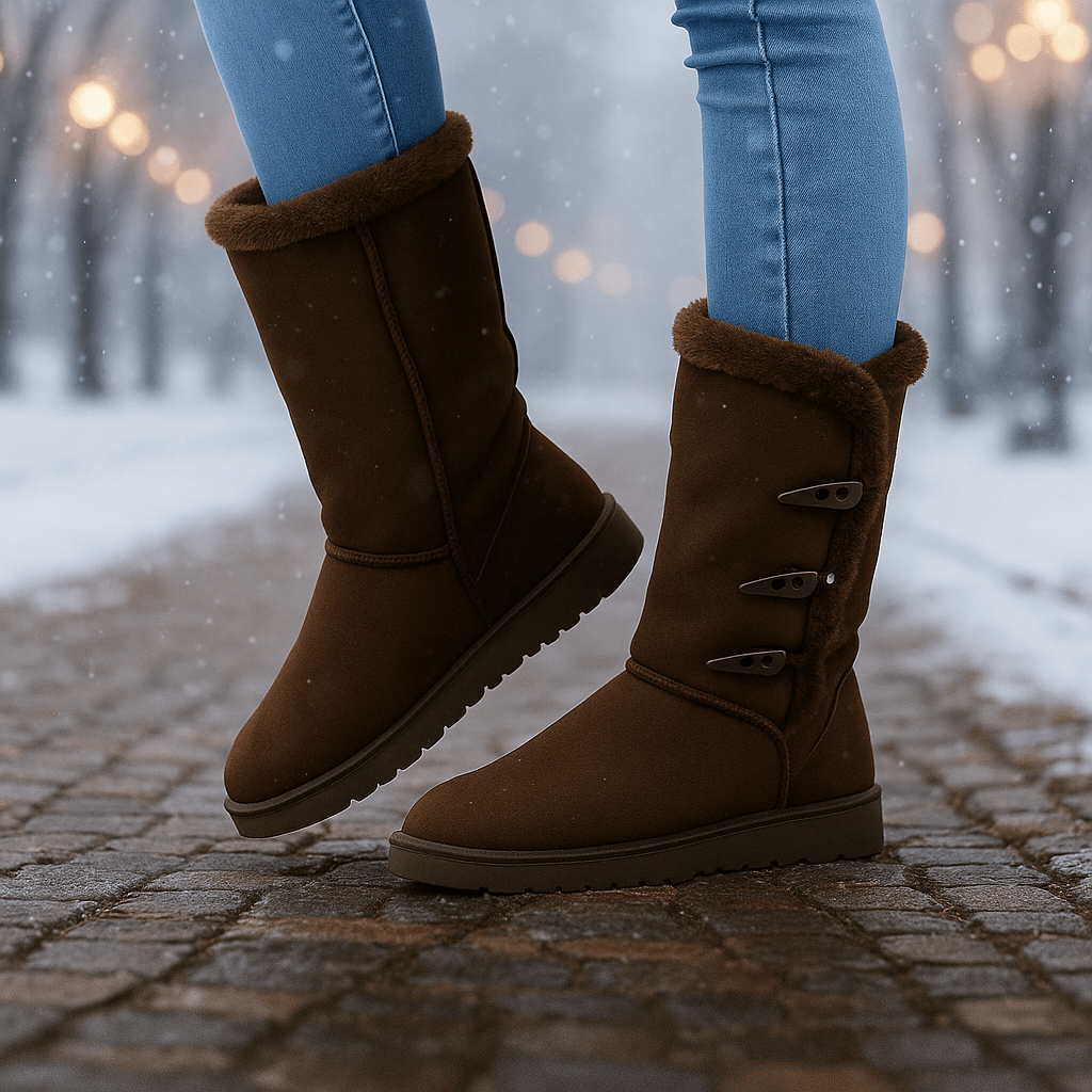 Klasyczne buty śniegowe – ciepło i miękkość