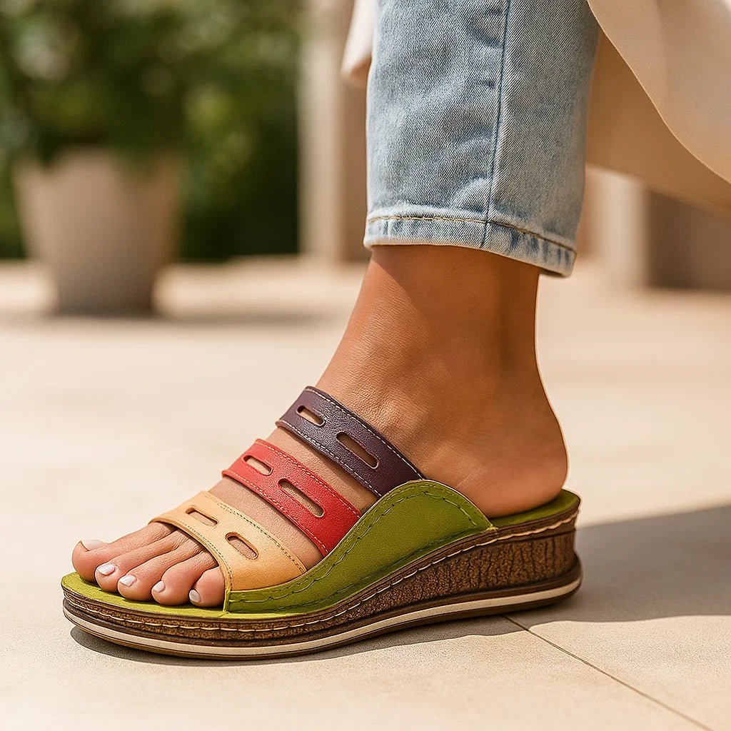 Kolorowe Ortopedyczne Sandały Letnie - vivano - warszawa