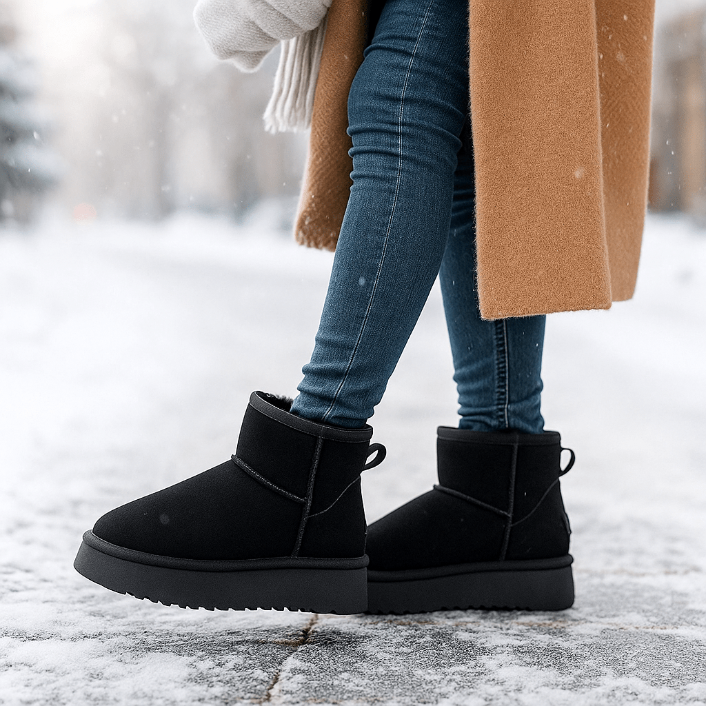 Kozaki Śnieżne Kaycee z Zamszu z Podszewką