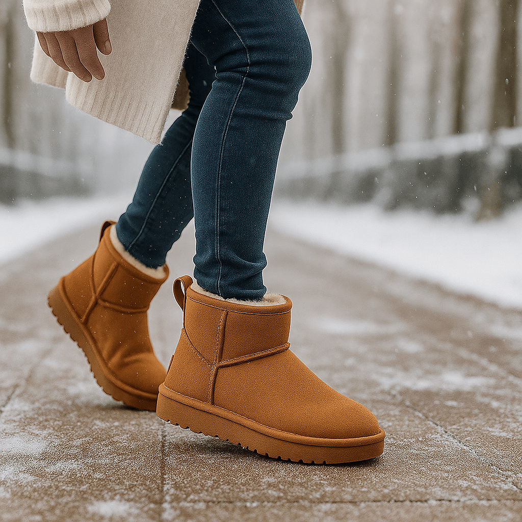 Kozaki Śnieżne Kaycee z Zamszu z Podszewką