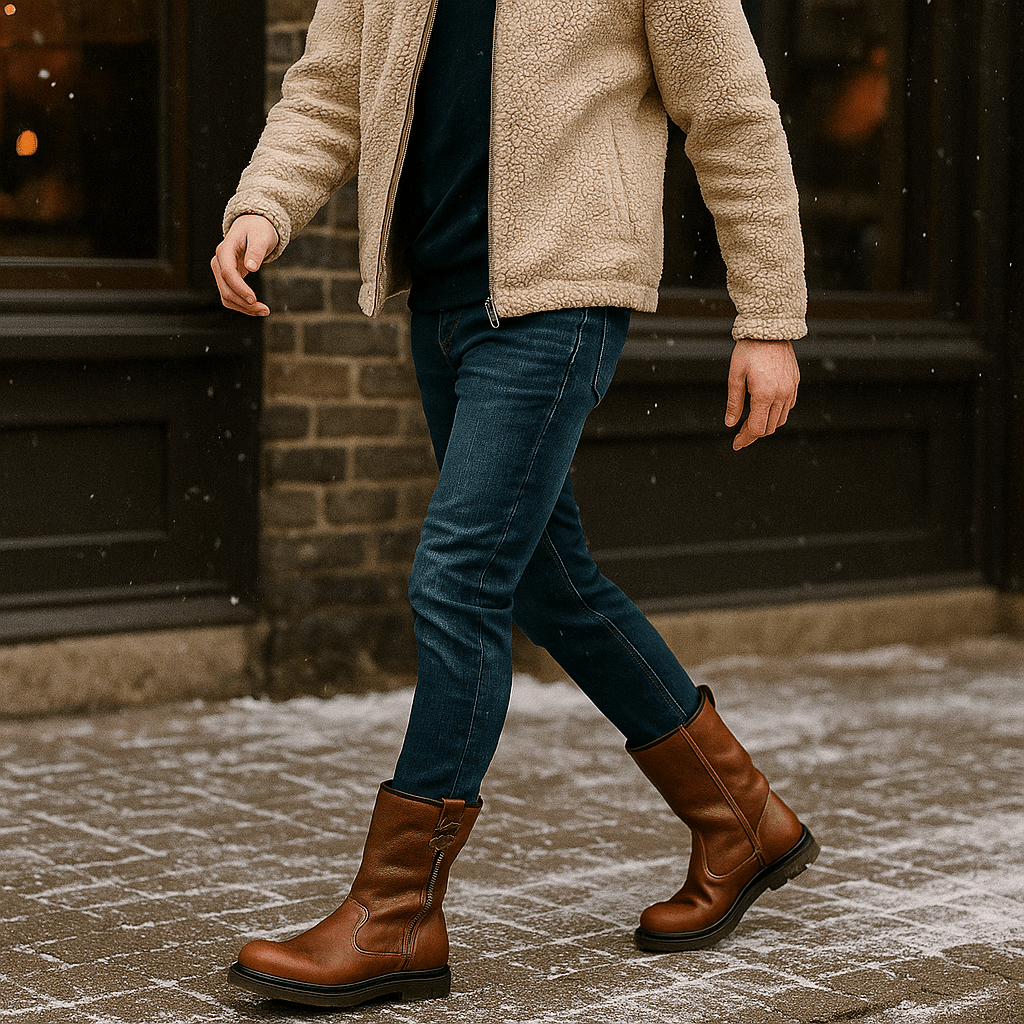 Kris – Męskie botki na zamek błyskawiczny