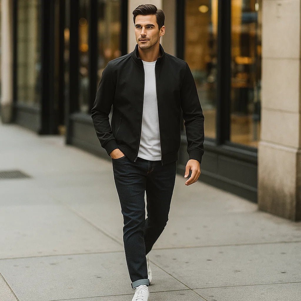 Kurtka Męska z Wysokim Kołnierzem - vivano - warszawa