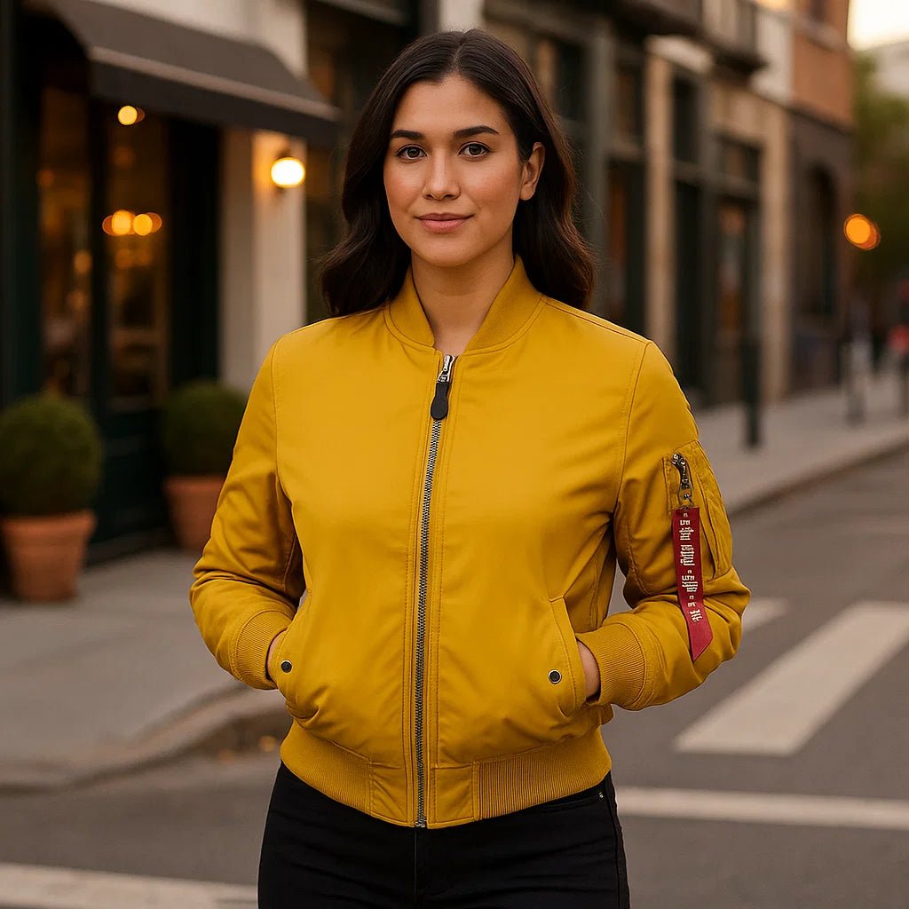 Kurtka Pilota MA - 1 dla Kobiet - Klasyczny Design - Z Ribkanter - vivano - warszawa