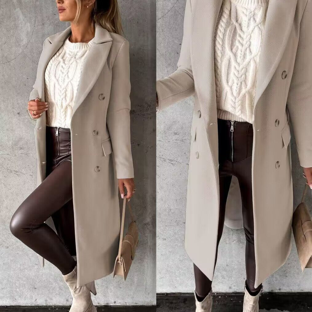 Laura - Długa Zimowa Kurtka - Stylowa - Ciepła - Wygodna - vivano - warszawa