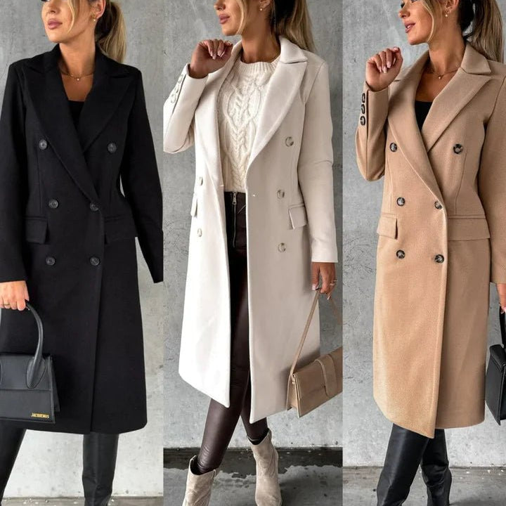 Laura - Długa Zimowa Kurtka - Stylowa - Ciepła - Wygodna - vivano - warszawa