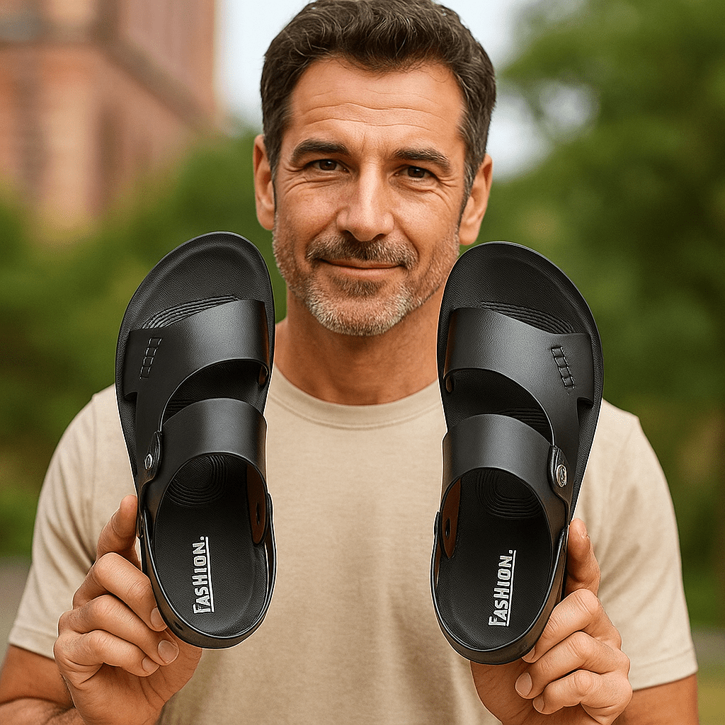 Letnie sandały wsuwane ze sztucznej skóry - Christo - vivano - warszawa