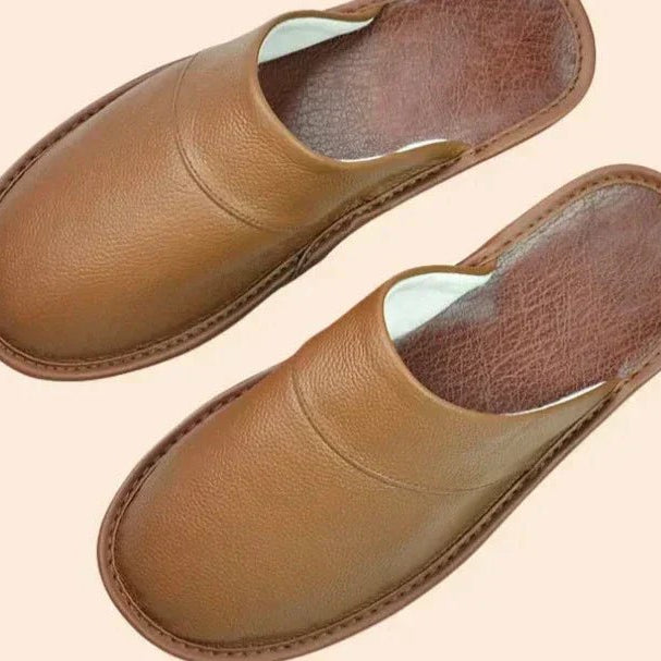 Lucas skórzane kapcie męskie - vivano - warszawa