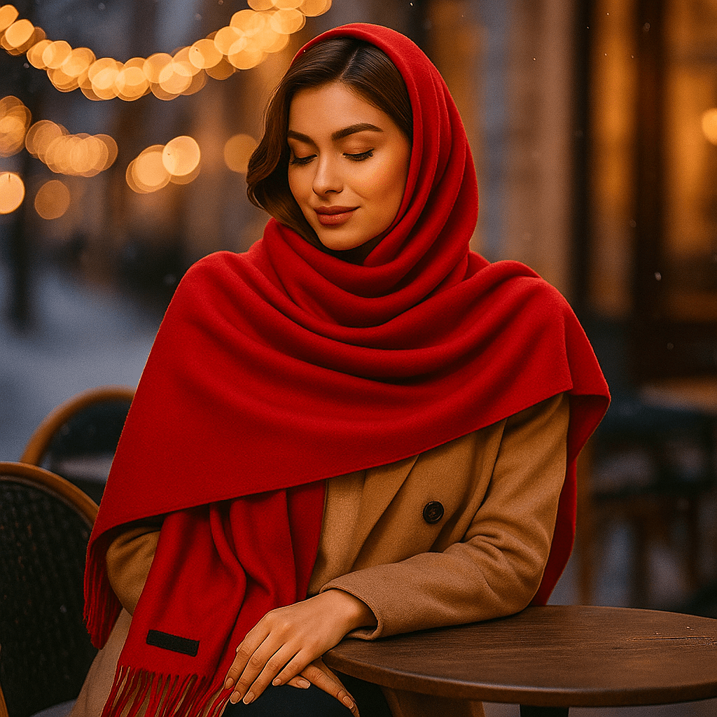 LuxeSoft – Elegancki i Miękki Szalik Kaszmirowy