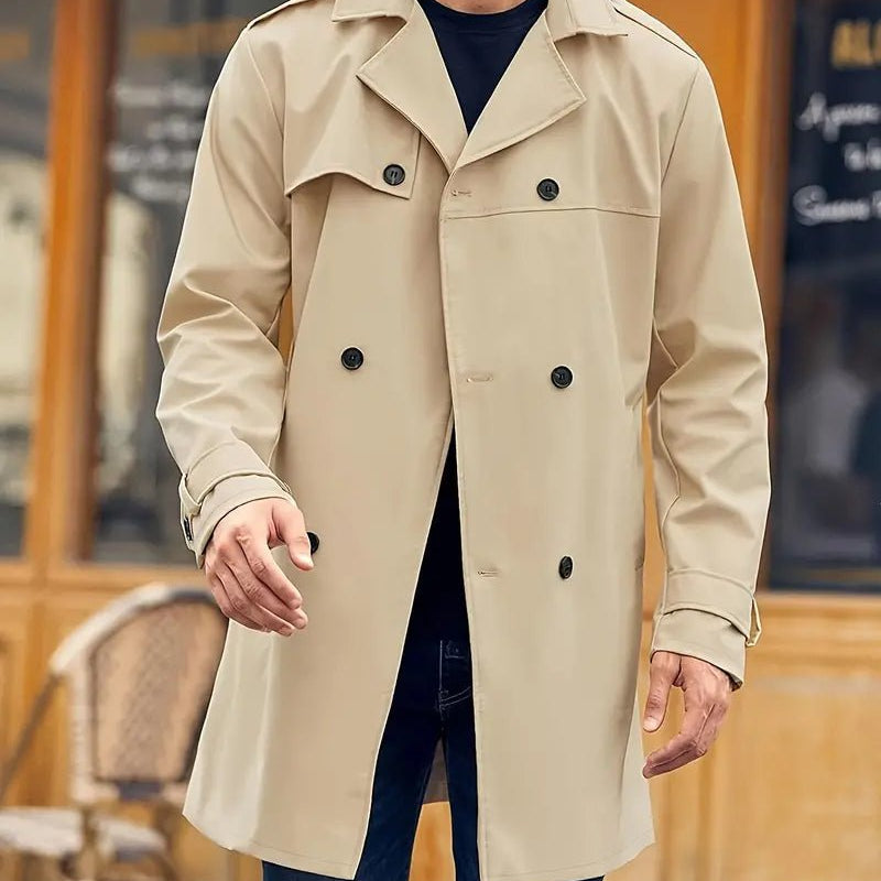 Męska Casual Kurtka Podwójnie Dziana - Komfort - Styl - Ciepło - vivano - warszawa