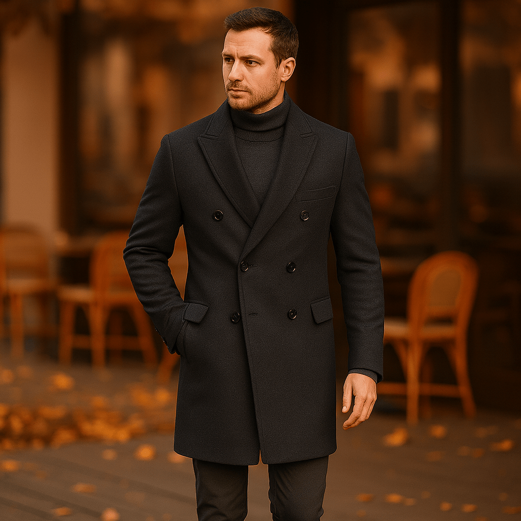 Męska casualowa kurtka z guzikami i klapami - vivano - warszawa