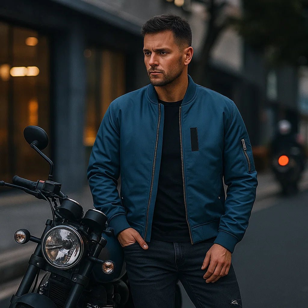 Męska Kurtka Bomber 2025 - Komfortowa - Stylowa - Oddychająca - vivano - warszawa