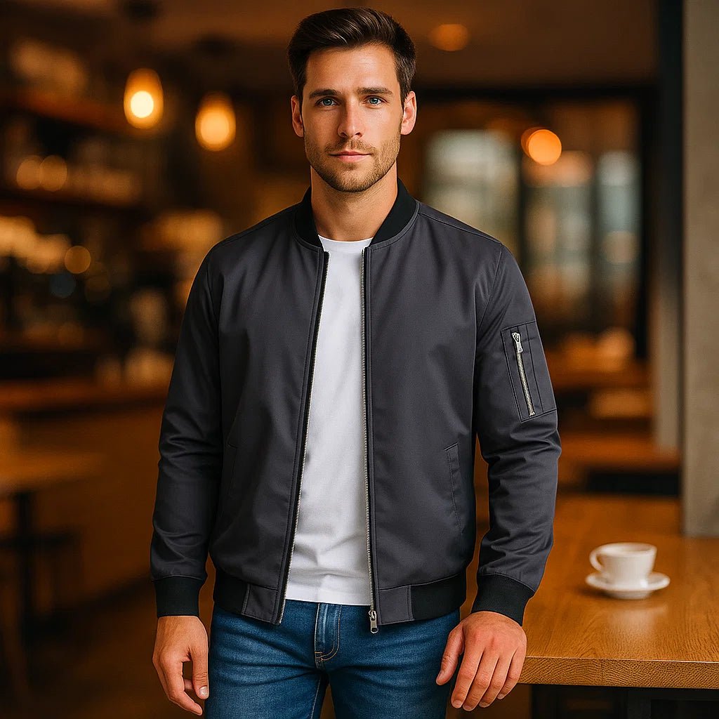 Męska Kurtka Bomber – Codzienny Sportowy Styl - vivano - warszawa