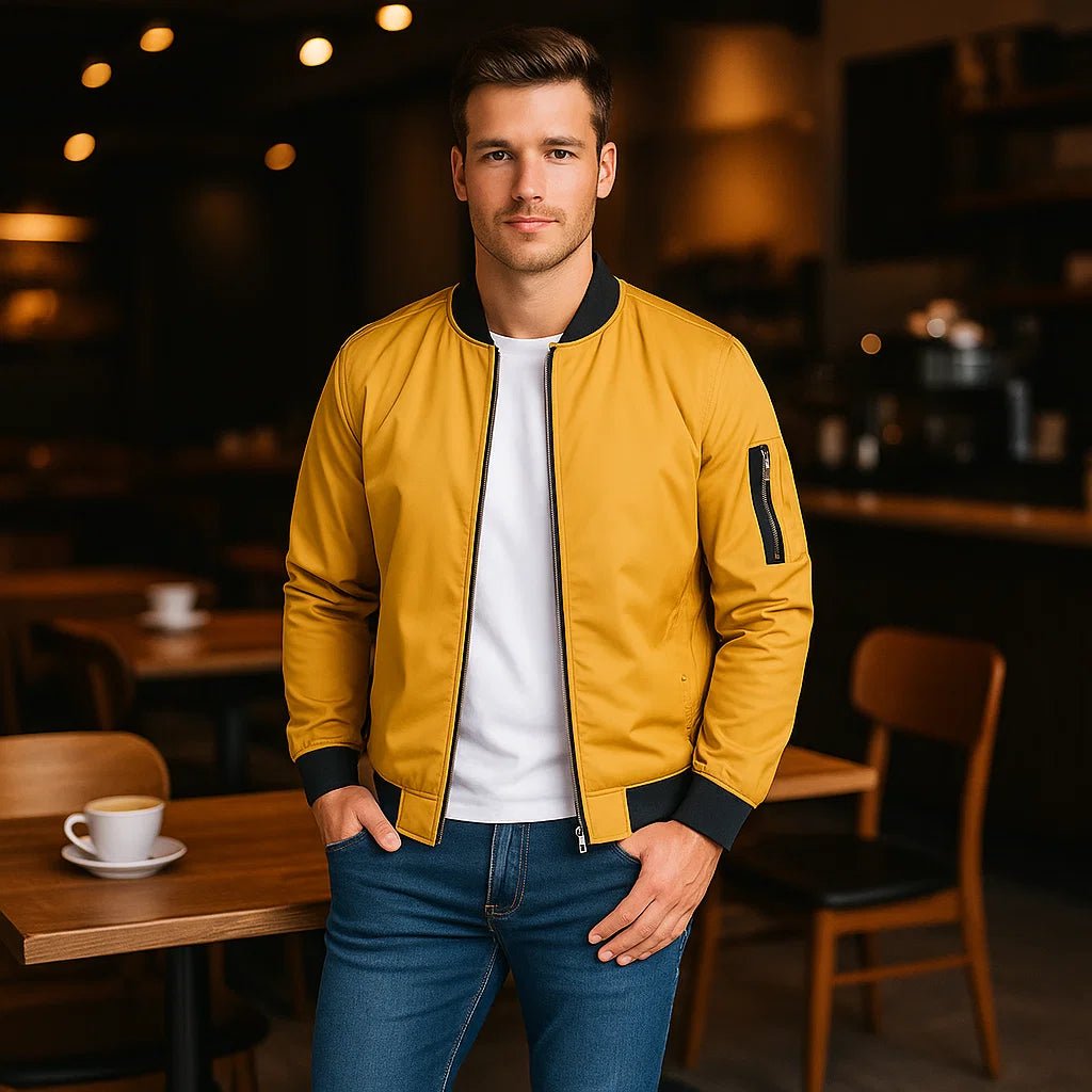 Męska Kurtka Bomber – Codzienny Sportowy Styl - vivano - warszawa