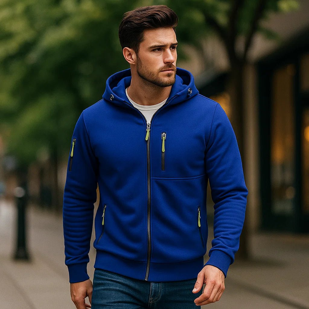 Męska kurtka casual z kapturem - Komfort - Uniwersalność - vivano - warszawa