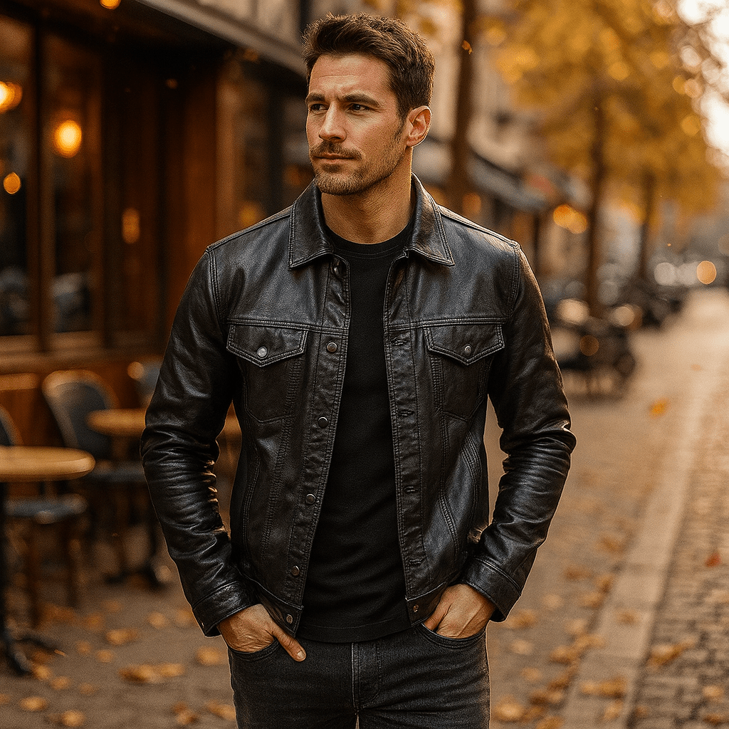 Męska Kurtka Motocyklowa PU - vivano - warszawa