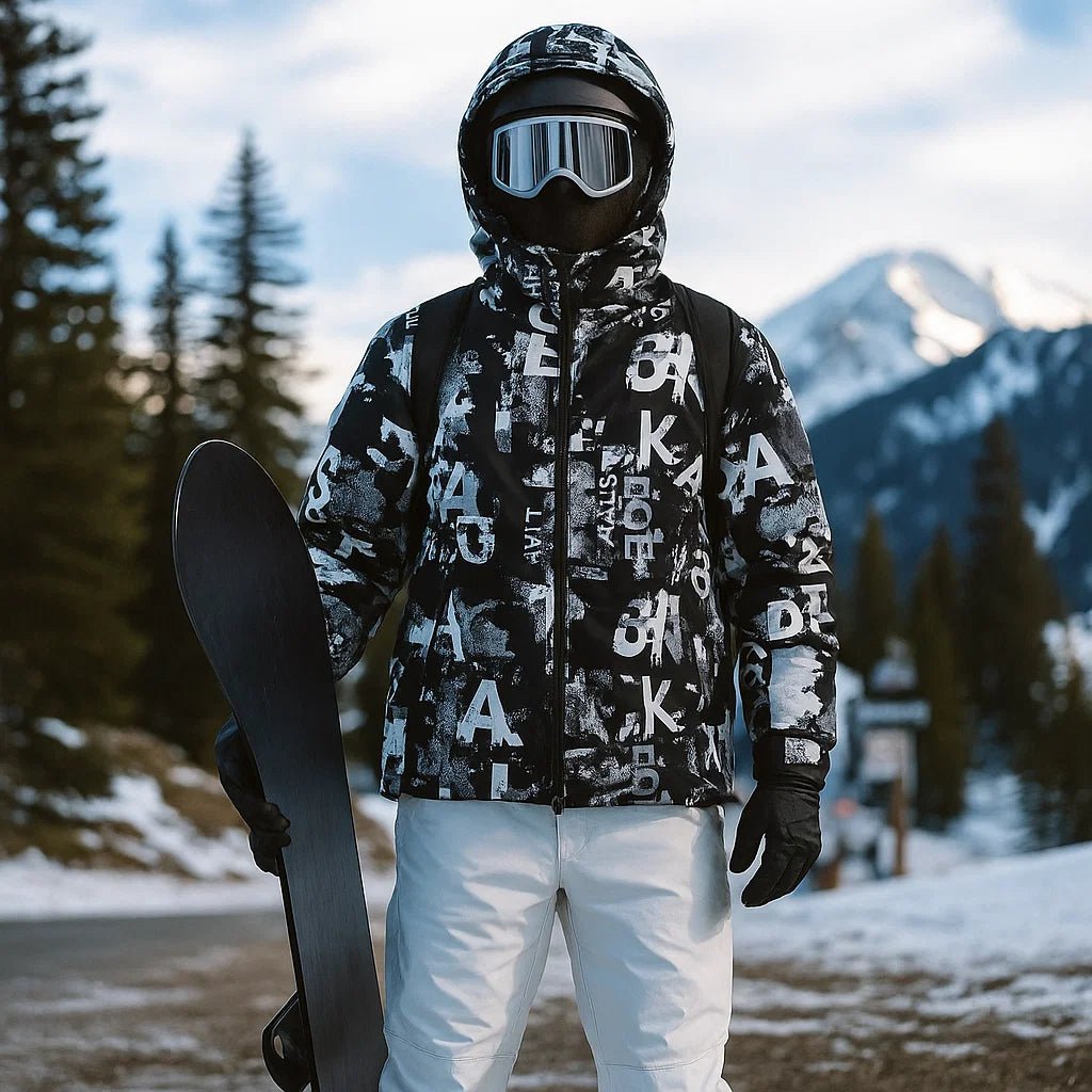 Męska kurtka narciarska izolowana wodoodporna – kombinezon snowboardowy