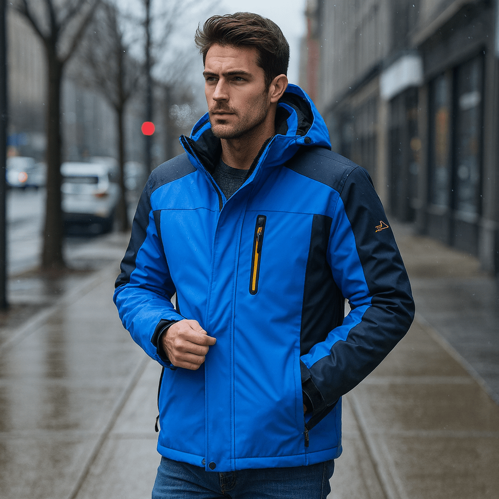 Męska kurtka narciarska zimowa ciepła Regular Fit