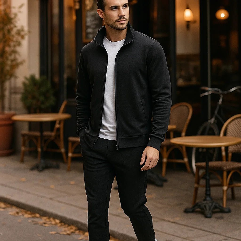 Męski Dres Damian – Ciepły Komplet Sportowy