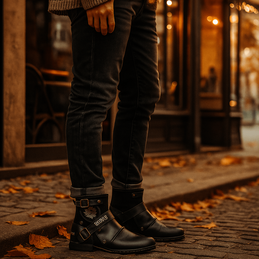 Męskie Buty Vintage w Stylu Retro