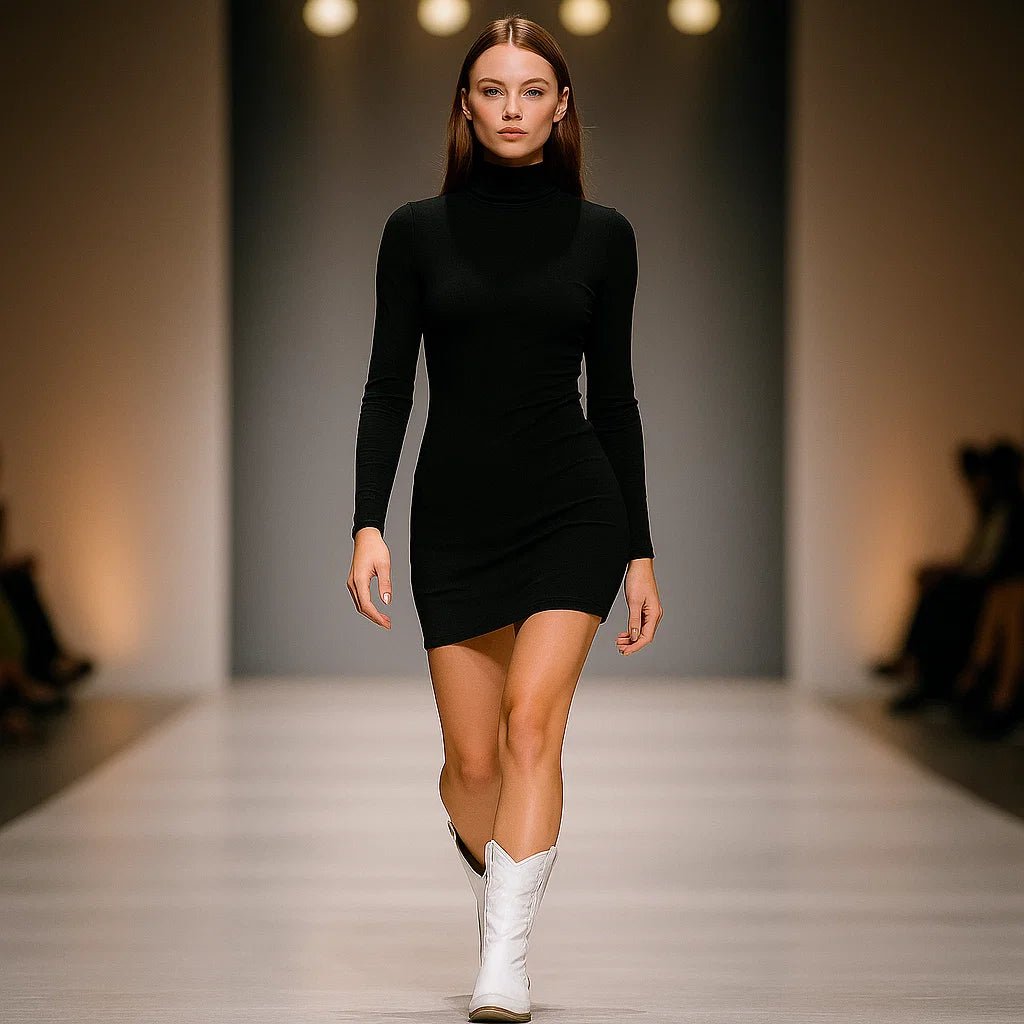 Metaliczne Botki Kowbojskie Damskie – Styl i Komfort - vivano - warszawa